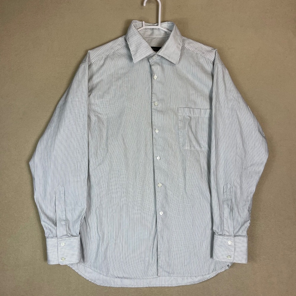Ermenegildo Zegna Xxl Dress Shirt Striped Long Sleeve Cotton Menswear